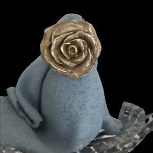 Gorgeous QVC Flower Ring Marked JCM 925